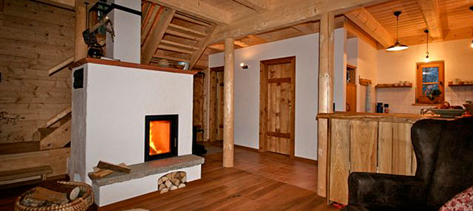 Gemütlicher Wohnraum im Ferienhaus Bayerischer Wald